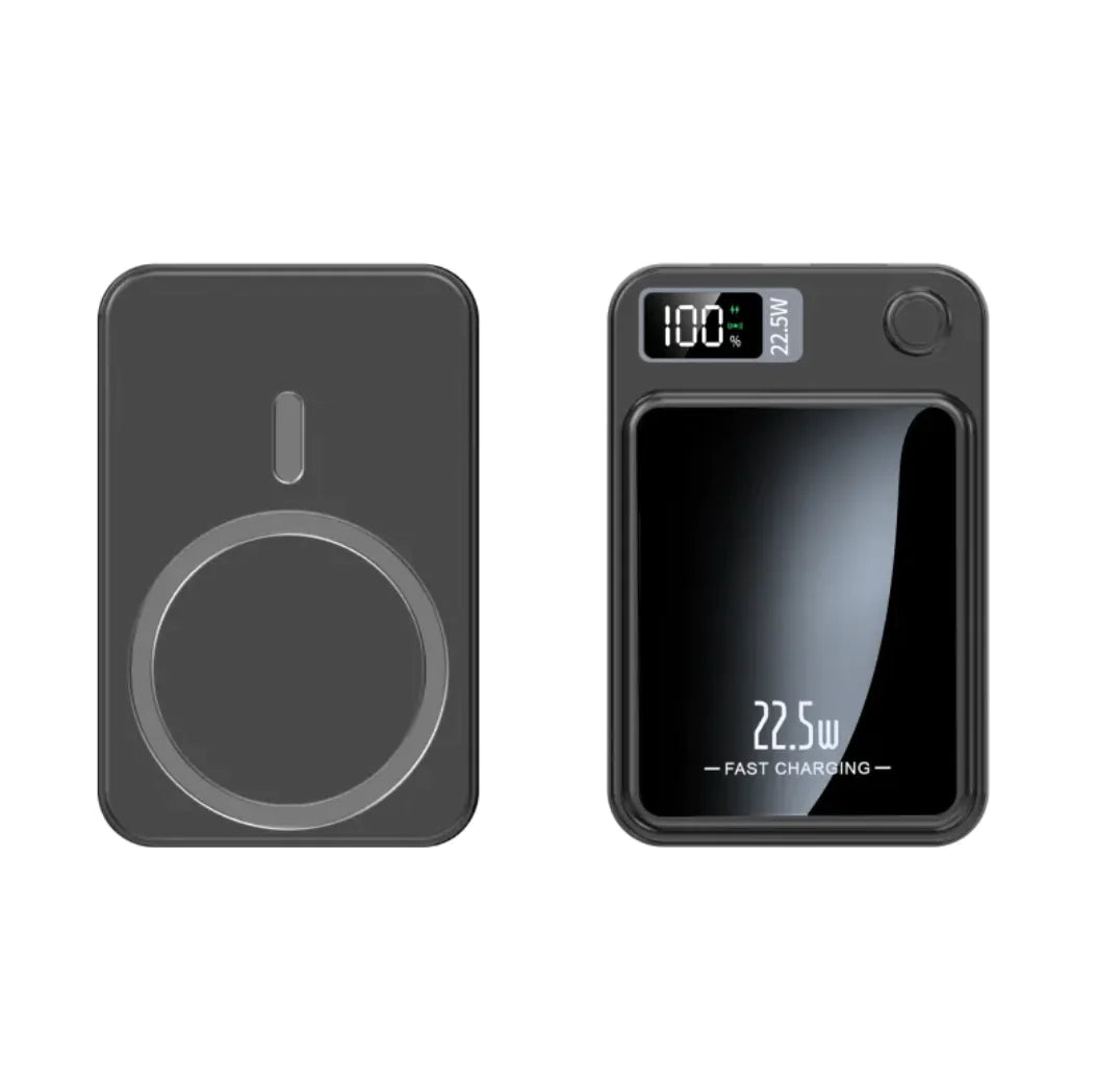 Magnetic Power Bank Fast Charger - Black Colour