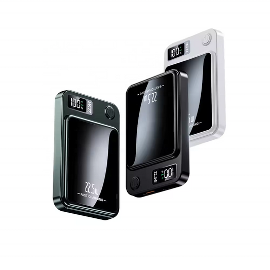 Magnetic Power Bank Fast Charger - Black Colour