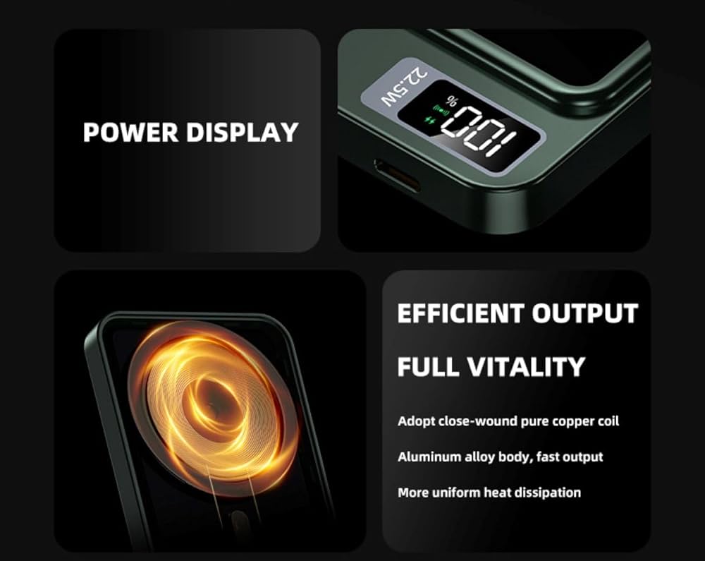 Magnetic Power Bank Fast Charger - White Colour